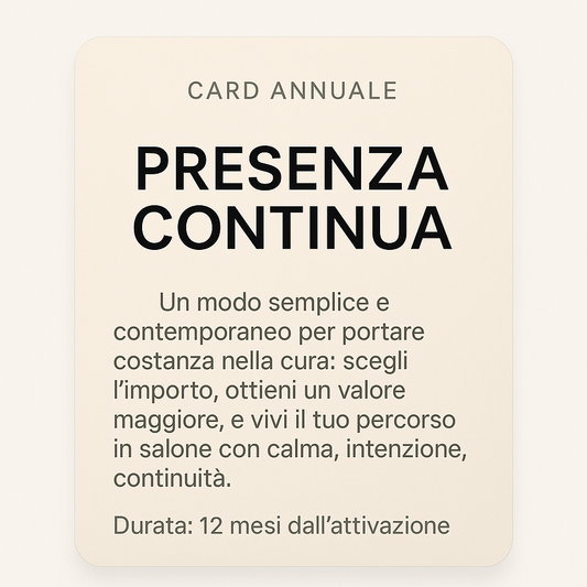 Card Presenza Continua