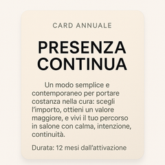 Card Presenza Continua